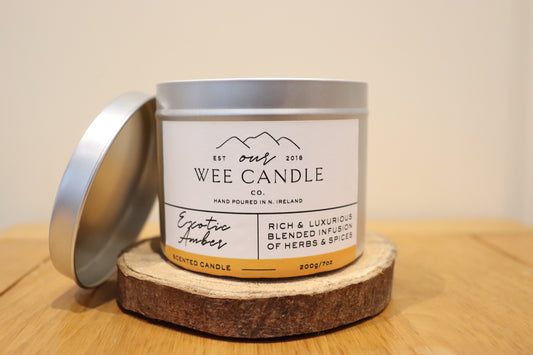 Exotic Amber Natural Soy Wax Scented Candle
