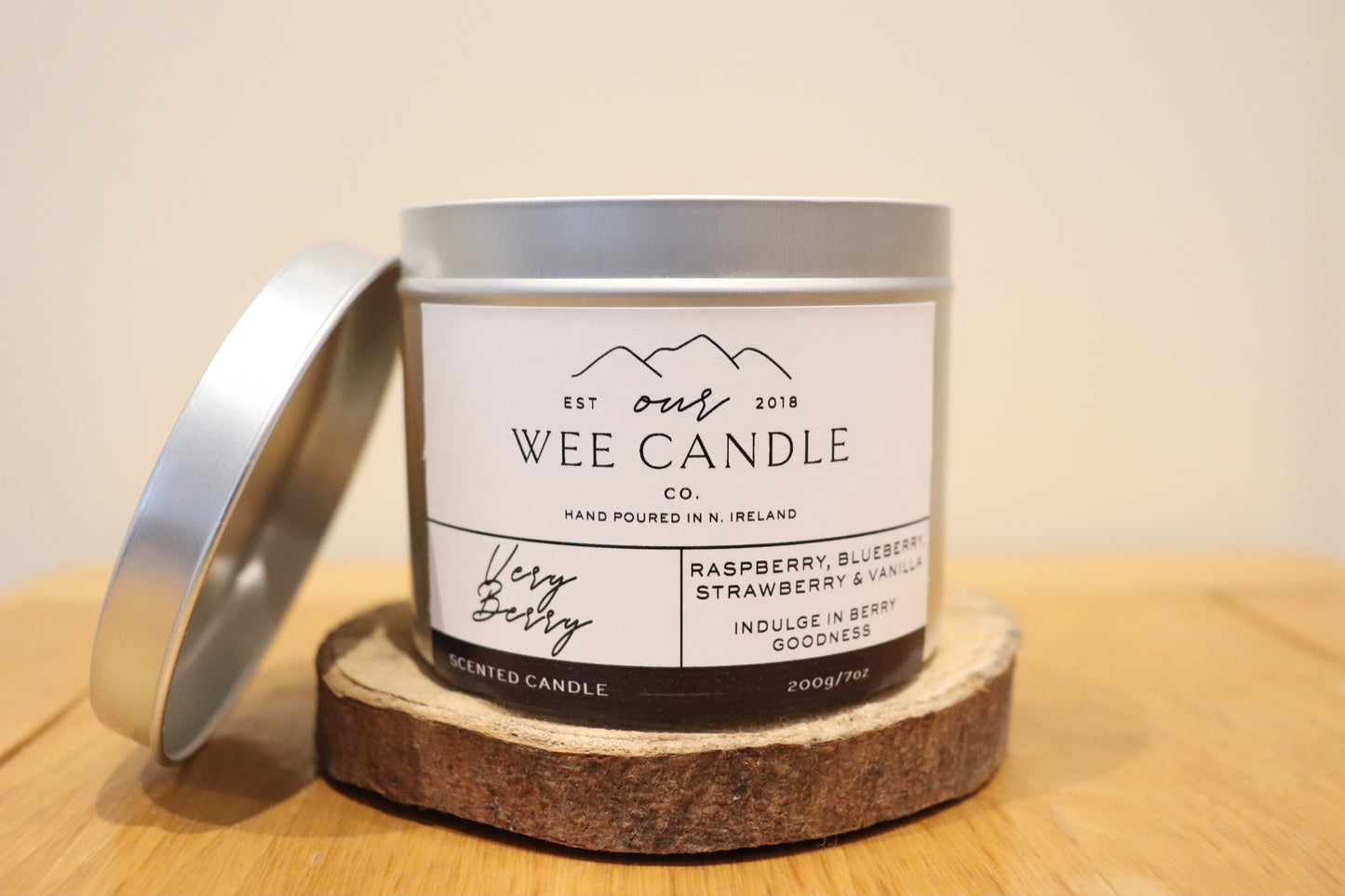 Very Berry Natural Soy Wax Scented Candle