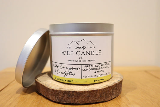 Wild Lemongrass Natural Soy Wax Scented Candle