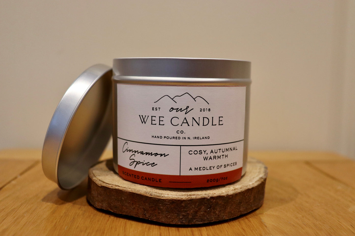 Cinnamon Spice Natural Soy Wax Scented Candle