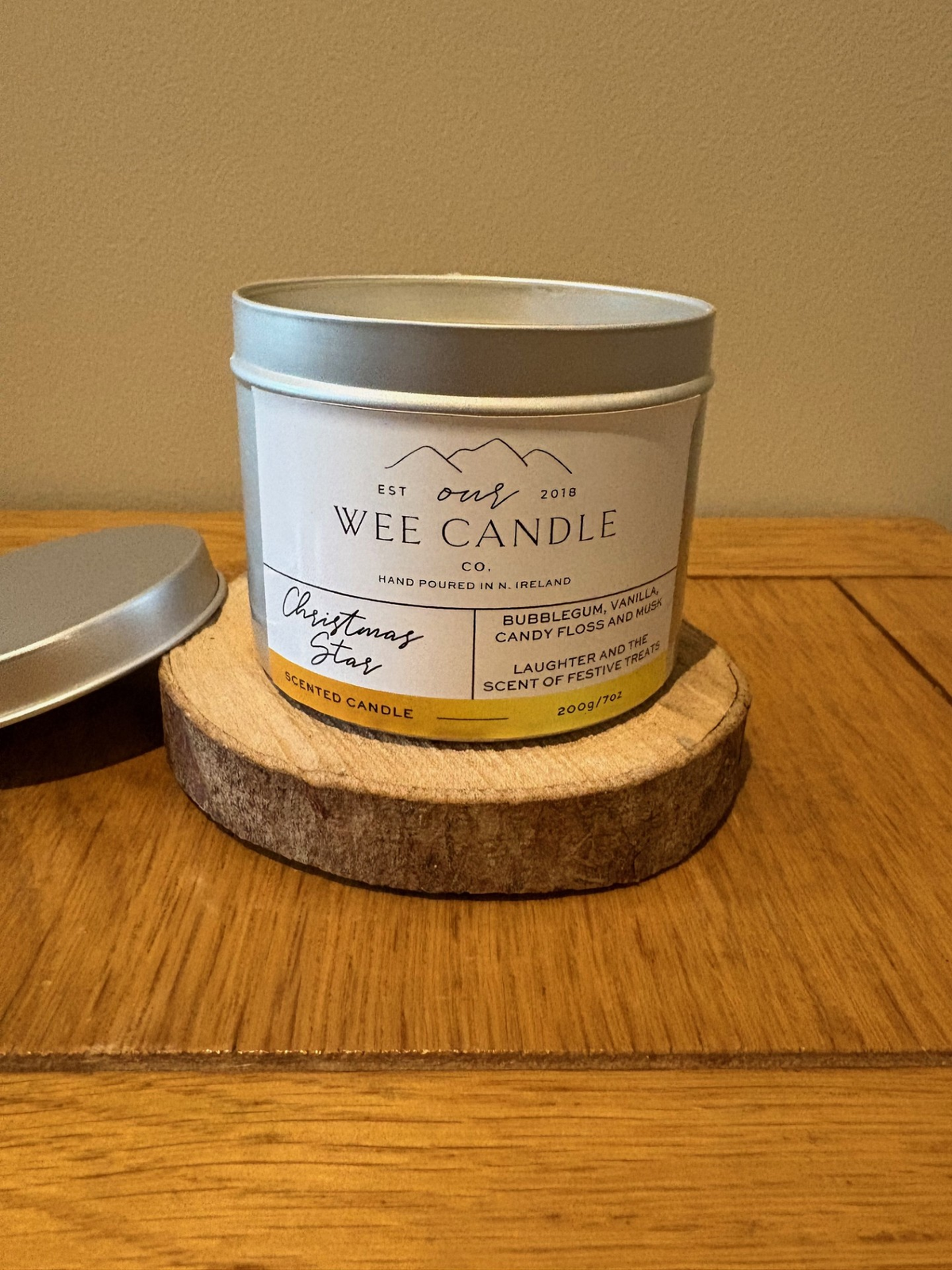 Christmas Star Natural Soy Wax Scented Candle