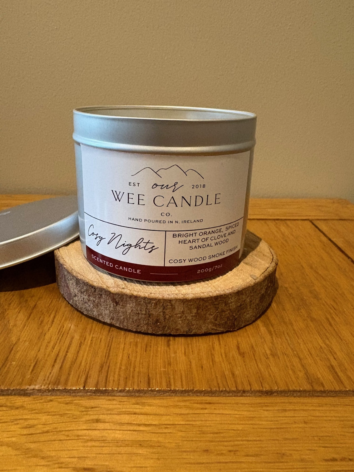 Cosy Nights Natural Soy Wax Scented Candle